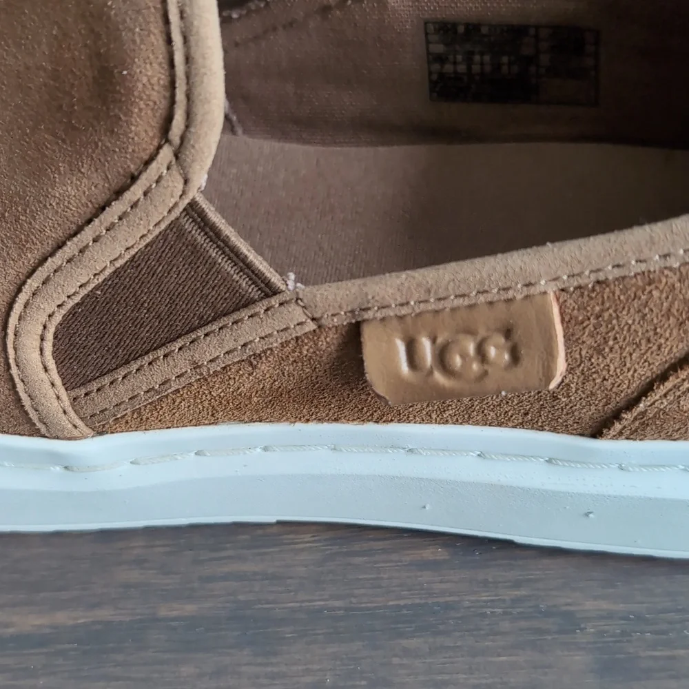 UGG Camel Slip On Sneakers Size 7 - Picture 4 of 11